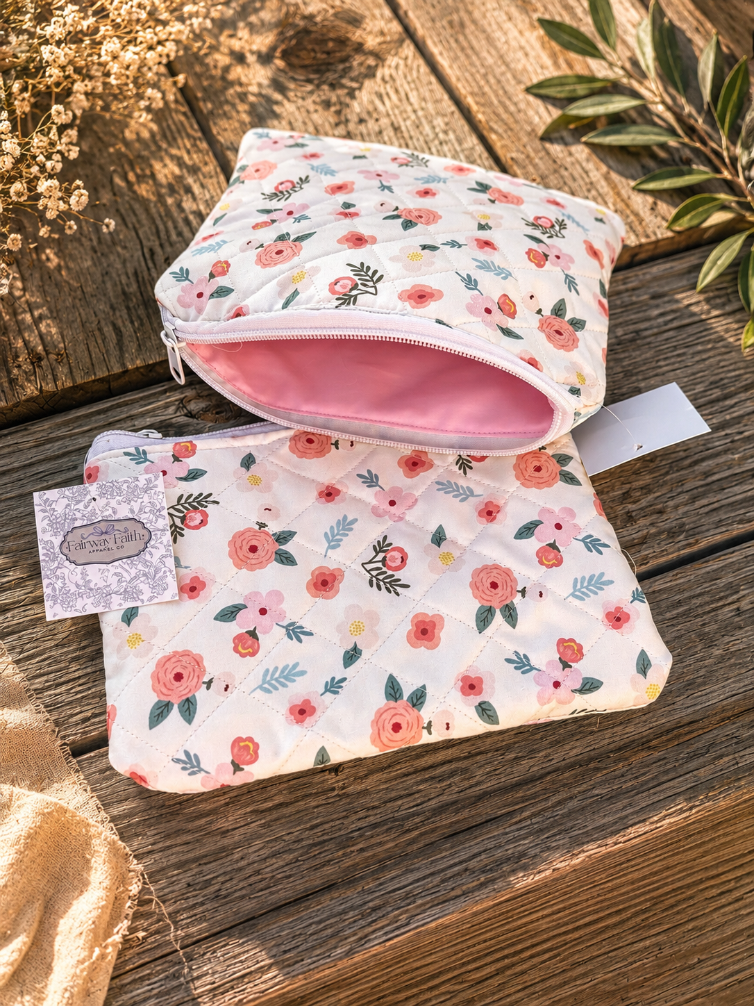 Handmade Pouch | Floral Medium