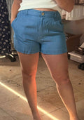Chambray Shorts