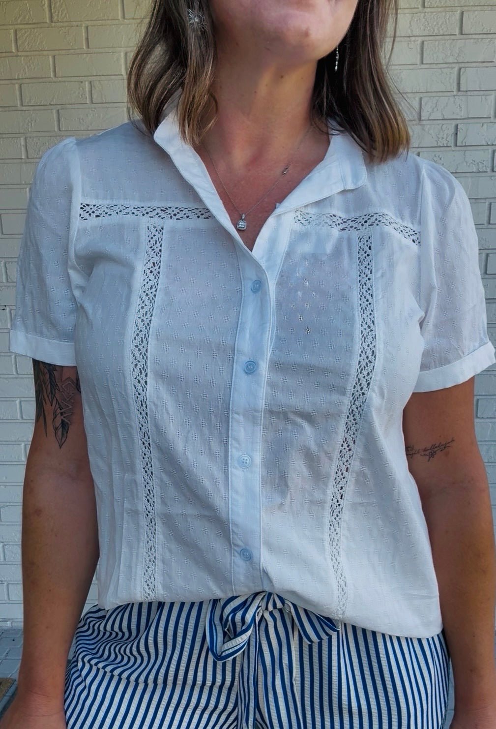 Essential White Blouse - Fairway Faith Apparel Co