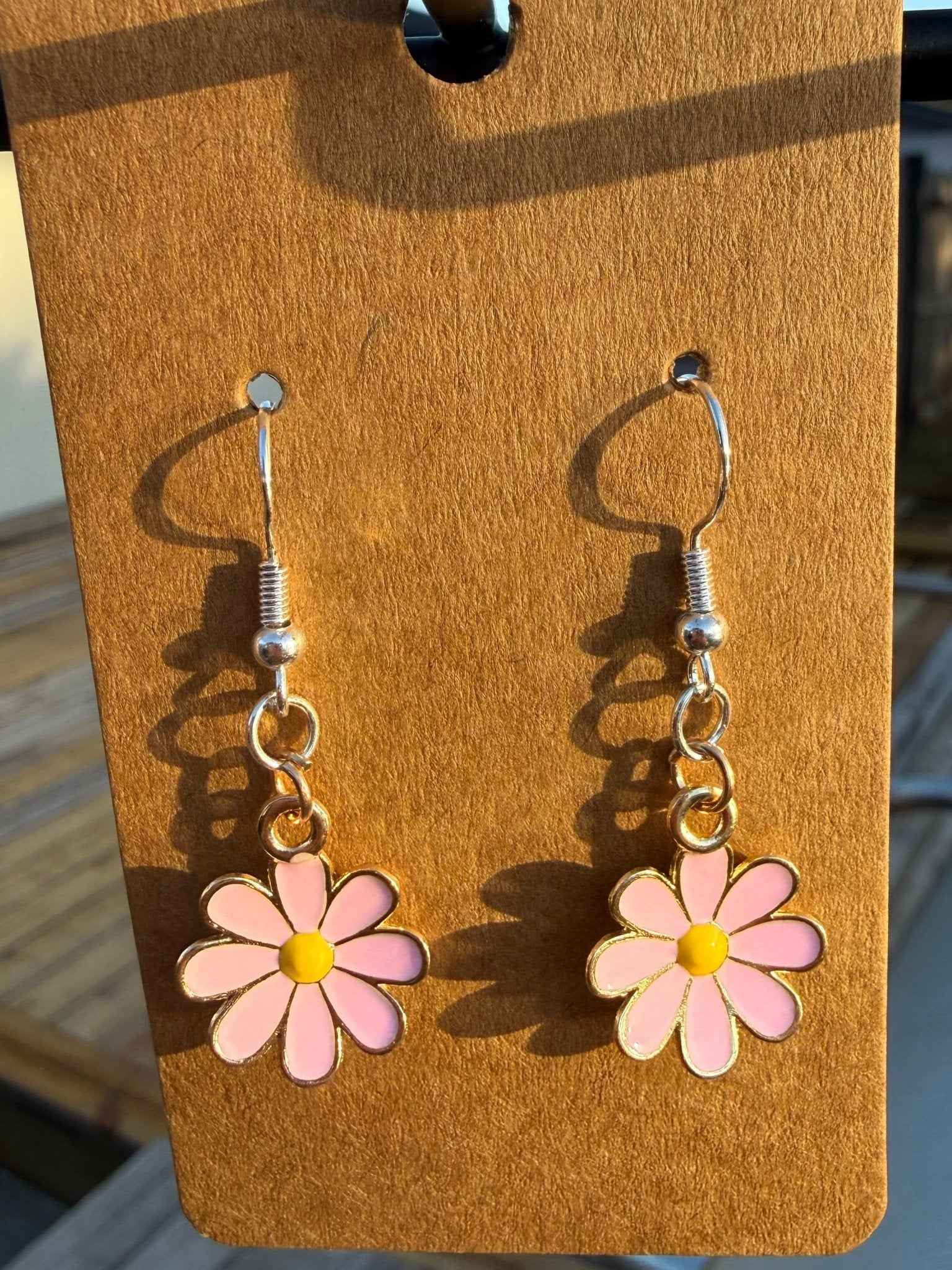 Flower Earring | Silver Light Pink