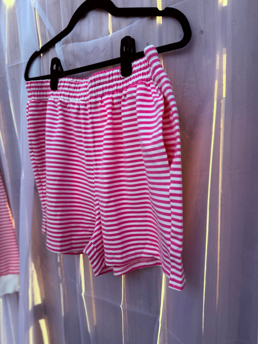 Pink Striped Shorts | Mix & Match - Fairway Faith Apparel Co